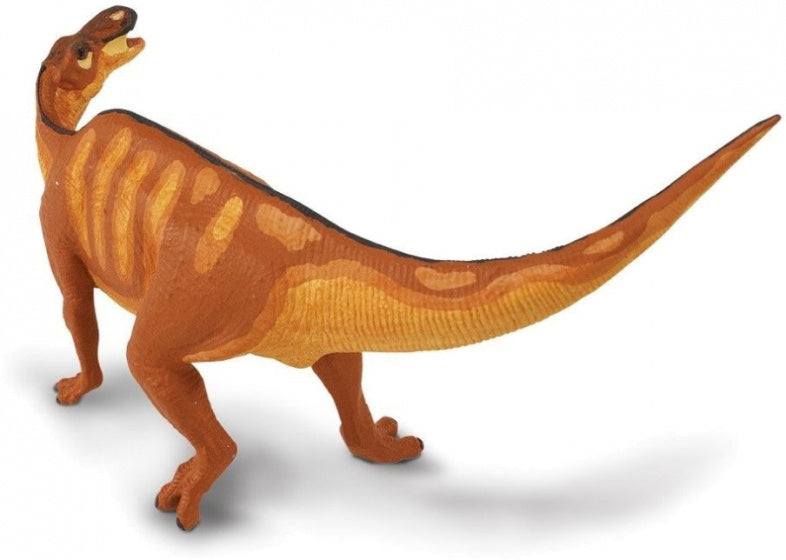 dinosaurus Edmontosaurus junior 26 cm rubber bruin/rood