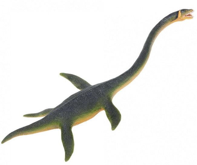 dinosaurus Elasmosaurus junior 25 cm rubber groen/geel