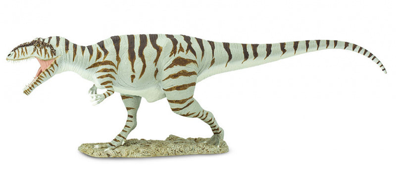 dinosaurus Giganotosaurus junior 37 cm rubber grijs/bruin