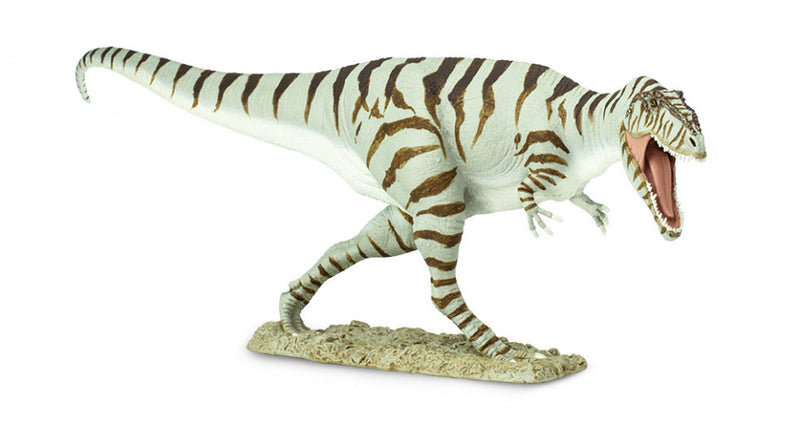 dinosaurus Giganotosaurus junior 37 cm rubber grijs/bruin