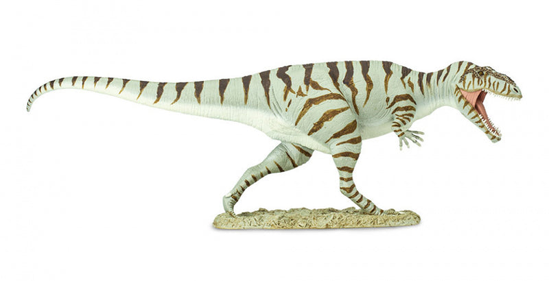 dinosaurus Giganotosaurus junior 37 cm rubber grijs/bruin