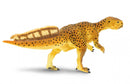 dinosaurus Psittacosaurus junior 13 cm rubber bruin/zwart