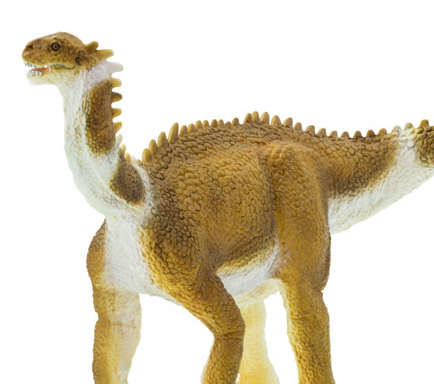 dinosaurus Shunosaurus junior 23 cm rubber lichtbruin/wit