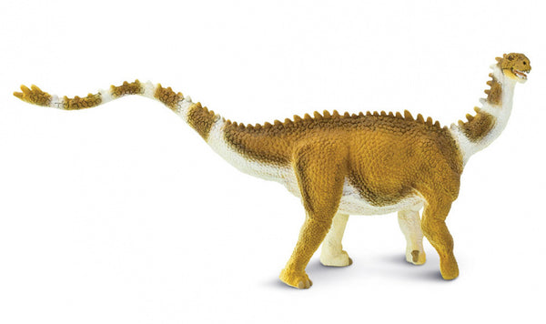 dinosaurus Shunosaurus junior 23 cm rubber lichtbruin/wit