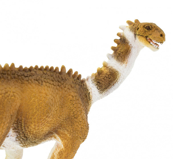 dinosaurus Shunosaurus junior 23 cm rubber lichtbruin/wit
