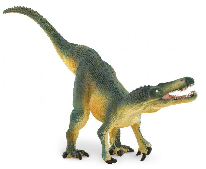 dinosaurus Suchomimus junior 20 cm rubber groen/geel