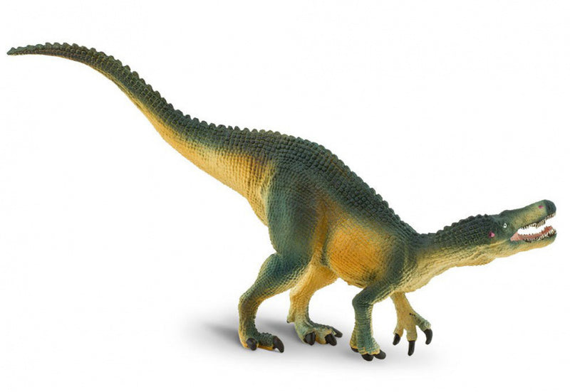 dinosaurus Suchomimus junior 20 cm rubber groen/geel