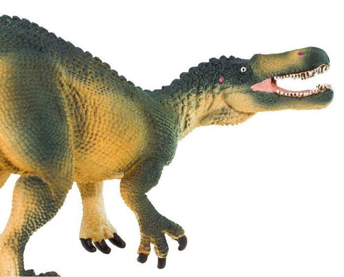 dinosaurus Suchomimus junior 20 cm rubber groen/geel