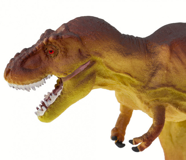 dinosaurus T- Rex junior 22 cm rubber bruin/ beige