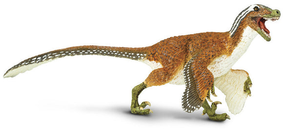 dinosaurus Velociraptor jongens 21,5 cm rubber oranje