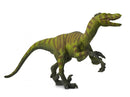 dinosaurus Velociraptor junior 32 cm rubber groen/bruin