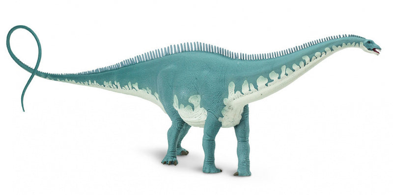 dinosaurus Diplodocus junior 47 cm rubber grijs/wit