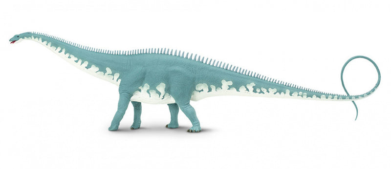 dinosaurus Diplodocus junior 47 cm rubber grijs/wit