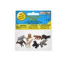 mini-figuren Good Luck wilde dieren 2 cm rubber 8 stuks