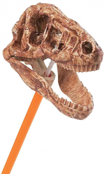 grijper T-Rex Skull jongens 45,7 cm ABS bruin/oranje