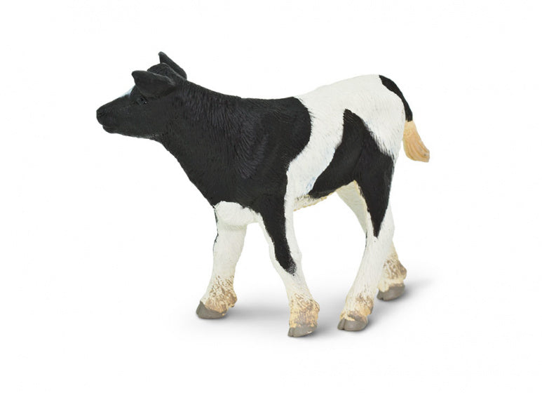 boerderijdier Holstein-koe kalf 8,5 cm wit/zwart