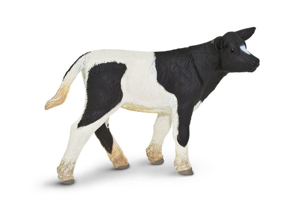 boerderijdier Holstein-koe kalf 8,5 cm wit/zwart