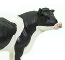 Holstein stier junior 13 cm rubber zwart/wit