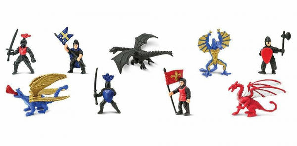 speelset Knights & dragons 2 Toob junior 9-delig