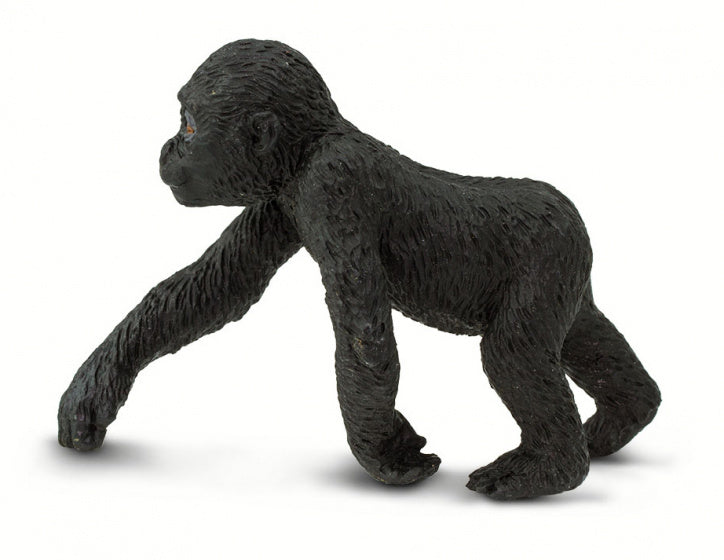 baby laagland-gorilla junior 10 cm zwart