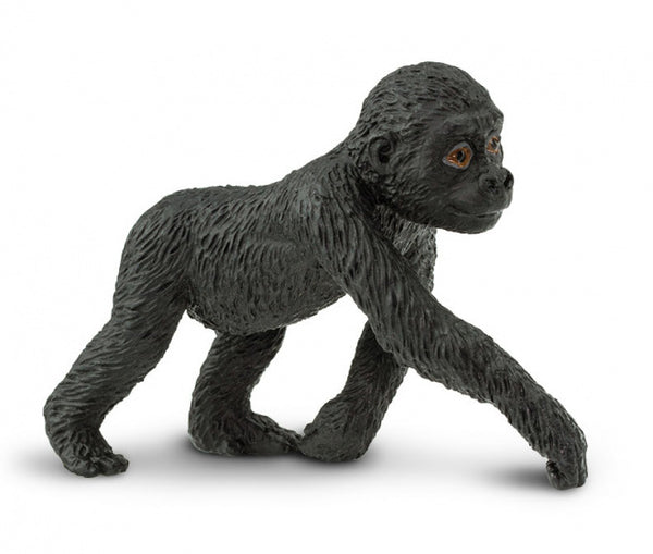 baby laagland-gorilla junior 10 cm zwart