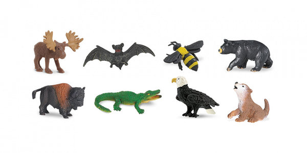 mini-figuren Good Luck Amerikaanse dieren 2 cm 8 stuks