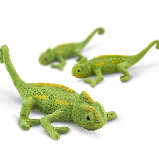 mini-figuren Kameleon 2,5 cm rubber groen 192 stuks