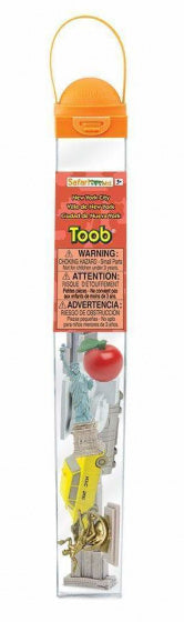 speelset New York City Toob junior grijs/rood/geel 8-delig