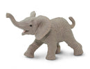 wilde dieren Afrikaanse olifant kalf junior 3,5 cm grijs