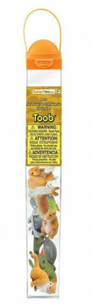 speelset Pets Toob bruin/groen/grijs 12-delig