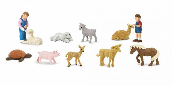 speelset Petting zoo Toob junior 11-delig