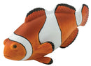 speeldier clownvis 12 cm wit/oranje