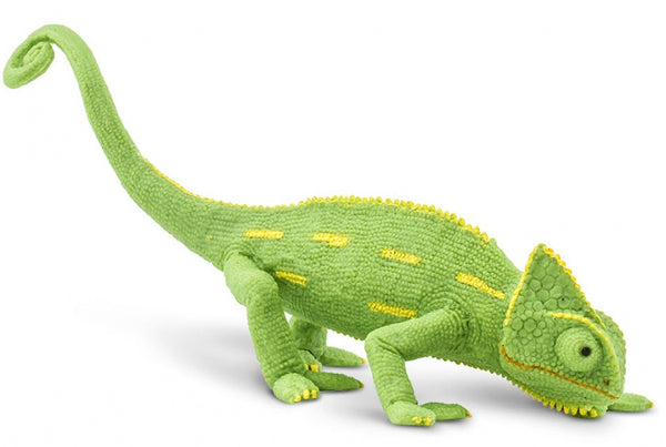 speeldier kameleon 17 cm groen