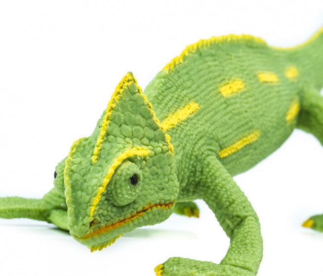 speeldier kameleon 17 cm groen