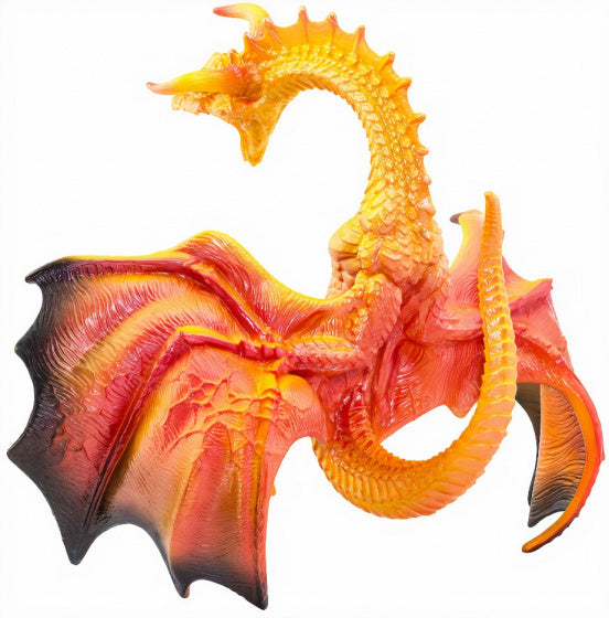 speeldier lavadraak junior 15,5 cm rood/oranje