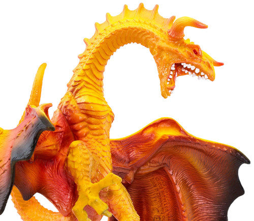 speeldier lavadraak junior 15,5 cm rood/oranje