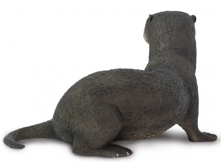 speeldier otter 14 cm bruin/wit