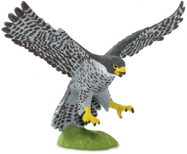 speeldier slechtvalk junior 6,8 cm grijs/wit