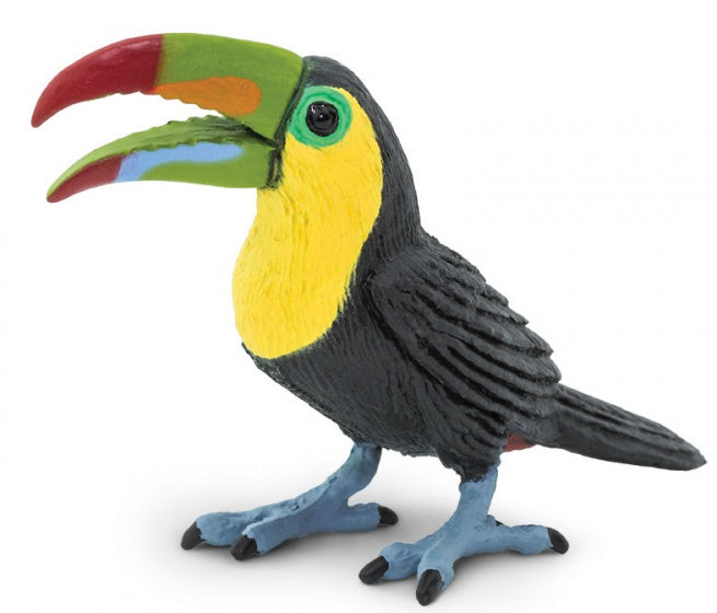 speeldier toekan 7 x 5,75 cm zwart/geel