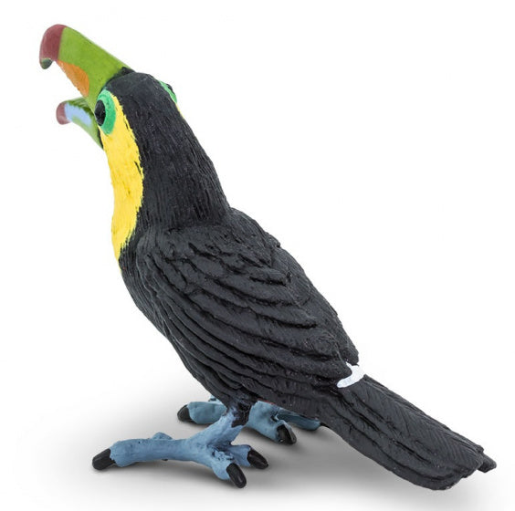 speeldier toekan 7 x 5,75 cm zwart/geel