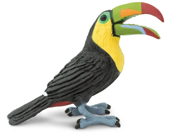 speeldier toekan 7 x 5,75 cm zwart/geel
