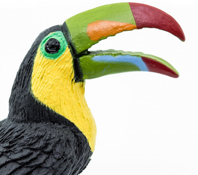 speeldier toekan 7 x 5,75 cm zwart/geel