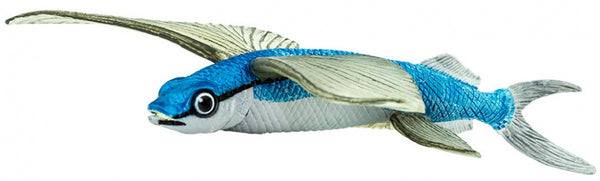 speeldier vliegende vis 17,5 cm blauw/wit