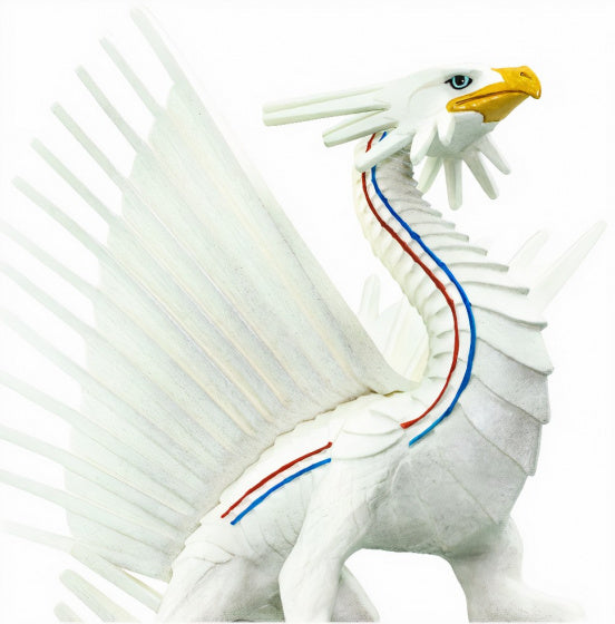 speeldier vrijheidsdraak junior 18,4 cm wit