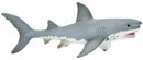speeldier witte haai junior 18 x 7,5 cm wit/grijs