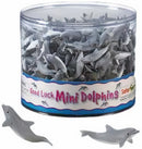 speeldierenset dolfijnen junior 2 cm grijs 192 stuks