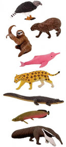 speeldierenset Zuid-Amerika junior 7,5 cm rubber 8-delig