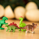 speelfigurenset Baby Dino junior 9 cm groen/bruin 8-delig