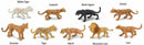 speelfigurenset Big Cats junior 9-delig