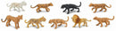 speelfigurenset Big Cats junior 9-delig